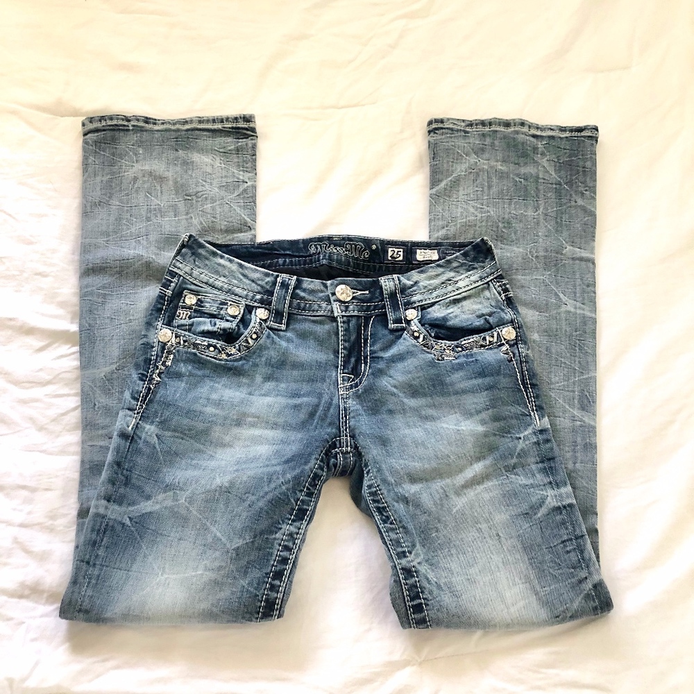 MISS ME Signature Boot Cut Jeans Size 25